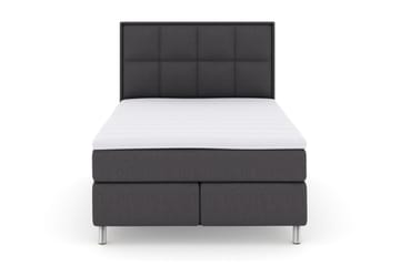 Select No 3 Komplett Sängpaket 140x200 Fast/Medium - Mörkgrå/Metall - Products - Möbler - Säng - Kontinentalsäng