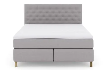 Select No 3 Komplett Sängpaket 160x200 Fast, Ljusgrå/Koppar