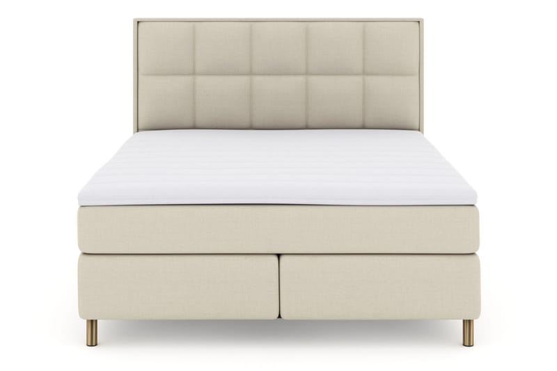 Select No 3 Komplett Sängpaket 210x210 Medium, Beige/Koppar