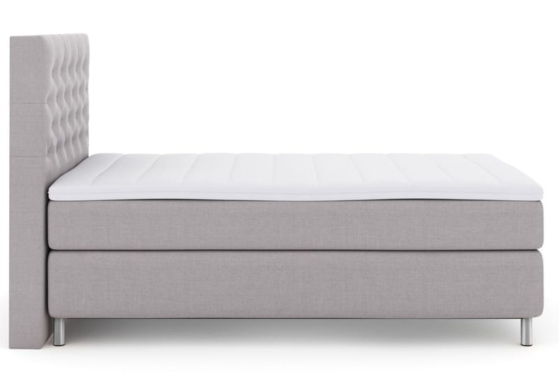 Select No 3 Kontinentalsäng 120x200 Fast - Ljusgrå/Metall - Products - Möbler - Säng - Enkelsäng