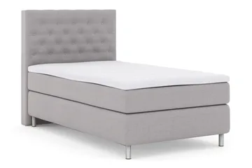 Select No 3 Kontinentalsäng 120x200 Fast - Ljusgrå/Metall - Products - Möbler - Säng - Enkelsäng
