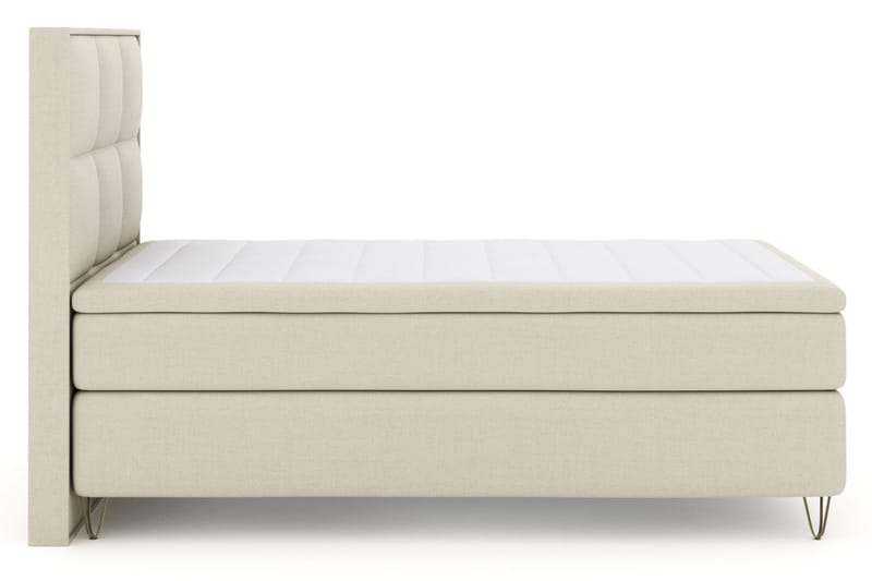 Select No 4 Komplett Sängpaket 120x200 Medium, Beige/Metall V-form