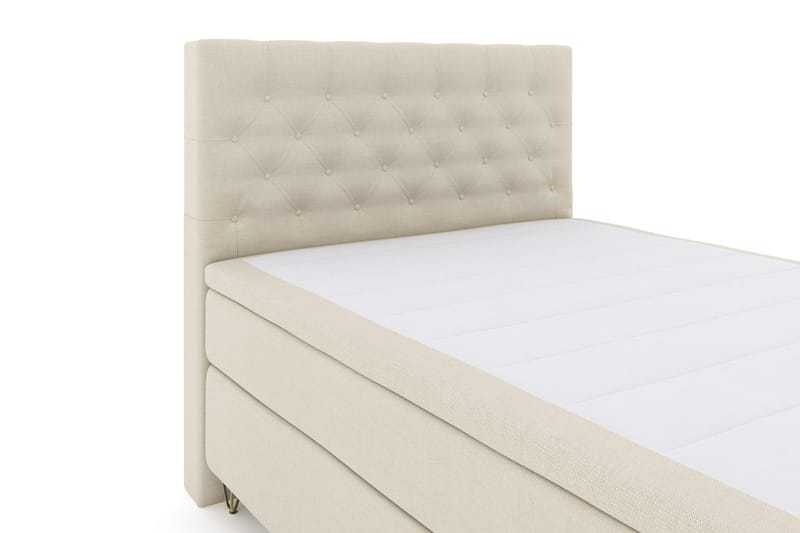 Select No 4 Komplett Sängpaket 140x200 Fast - Beige/Metall V-form - Products - Möbler - Säng - Kontinentalsäng