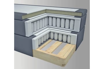 Select No 4 Kontinentalsäng 120x200 Fast - Mörkgrå/Guld - Products - Möbler - Säng - Enkelsäng