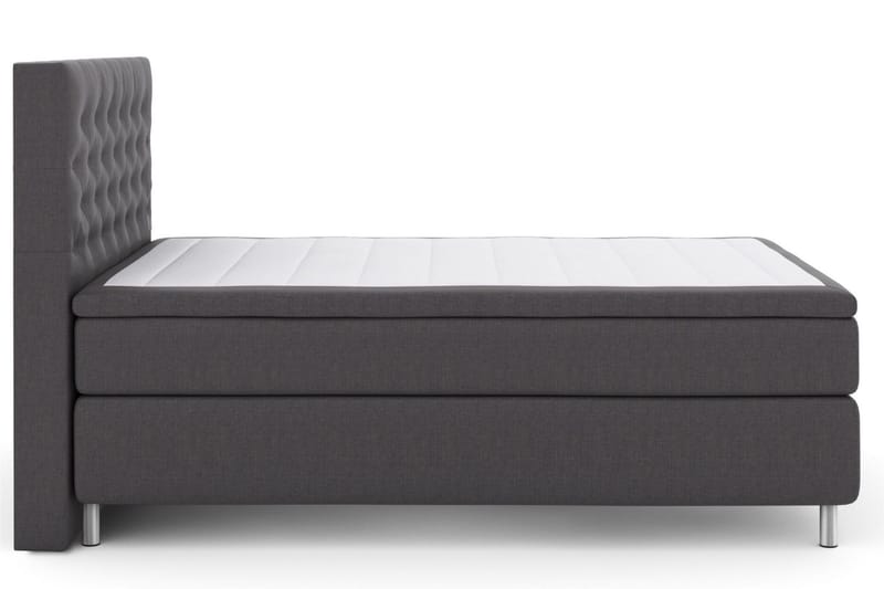 Select No 4 Kontinentalsäng 140x200 Medium - Mörkgrå/Metall - Products - Möbler - Säng - Kontinentalsäng