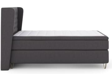 Select No 5 Komplett Sängpaket 120x200 Fast Watergel - Mörkgrå/Metall V-form - Products - Möbler - Säng - Enkelsäng