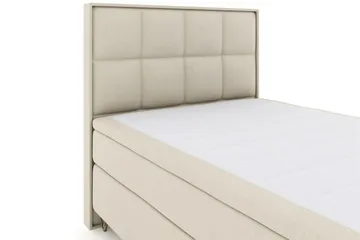 Select No 5 Komplett Sängpaket 140x200 Fast/Medium Latex - Beige/Metall V-form - Products - Möbler - Säng - Kontinentalsäng
