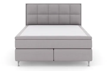 Select No 5 Komplett Sängpaket 160x200 Fast Latex - Ljusgrå/Silver - Products - Möbler - Säng - Kontinentalsäng