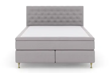 Select No 5 Komplett Sängpaket 180x200 Medium Latex - Ljusgr å/Guld - Products - Möbler - Säng - Kontinentalsäng