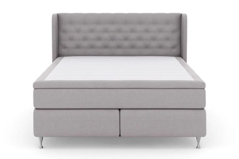 Select No 5 Komplett Sängpaket 210x210 Medium Watergel, Ljusgrå/Silver