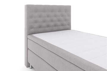 Select No 5 Kontinentalsäng 120x200 Fast Watergel - Ljusgrå/Metall - Products - Möbler - Säng - Enkelsäng