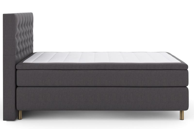 Select No 5 Kontinentalsäng 140x200 Fast/Medium Watergel - Mörkgrå/Koppar - Products - Möbler - Säng - Kontinentalsäng