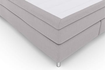 Select No 5 Kontinentalsäng 160x200 Medium Watergel - Ljusgrå/Metall - Products - Möbler - Säng - Kontinentalsäng