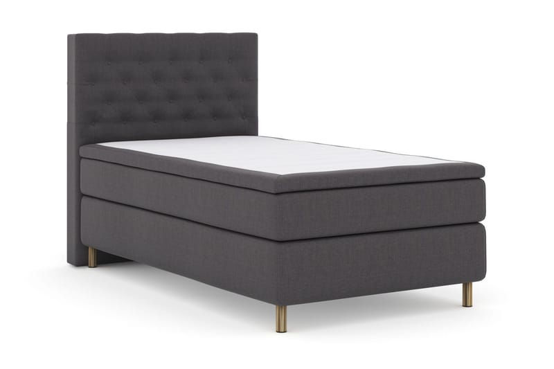 Select No 6 Kontinentalsäng 120x200 Fast Watergel - Mörkgrå/Koppar - Products - Möbler - Säng - Enkelsäng