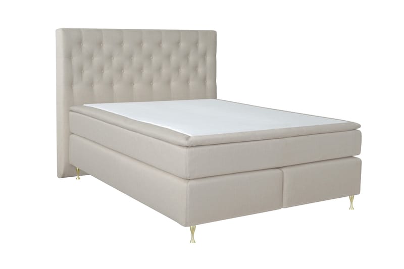Select No 6 Kontinentalsäng 180x200 Fast Memory/Pocket - Beige/Guld - Products - Möbler - Säng - Kontinentalsäng