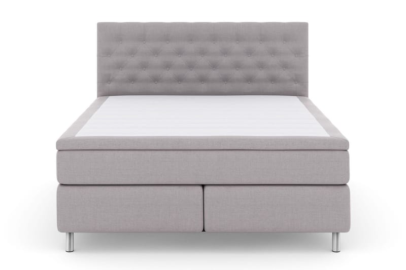 Select No 6 Kontinentalsäng 180x200 F/M Memory/Pocket - Ljusgrå/Metall - Products - Möbler - Säng - Kontinentalsäng