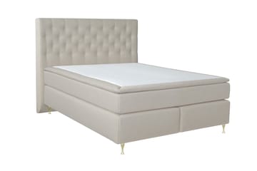 Select No 6 Kontinentalsäng 210x210 Medium Memory/Pocket - Beige/Guld - Products - Möbler - Säng - Kontinentalsäng