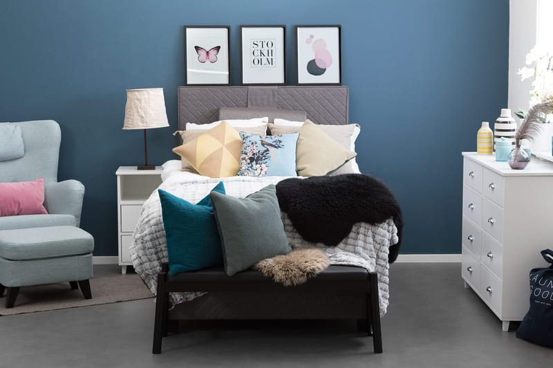 Sundborn Kontinentalsäng 120x200 Valbar - Grå - Products - Möbler - Säng - Enkelsäng