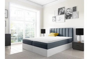 Vasil Kontinentalsäng 120x200 - Grå - Products - Möbler - Säng - Säng med förvaring