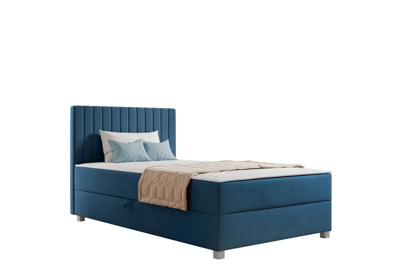 Veyran Sängpaket Kontinentalsäng med Förvaring 120x200 cm, Blå