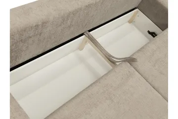 Bella Bäddsoffa 3-sits i Plysch - Grå - Products - Möbler - Soffa - Bäddsoffa - 3 sits bäddsoffa