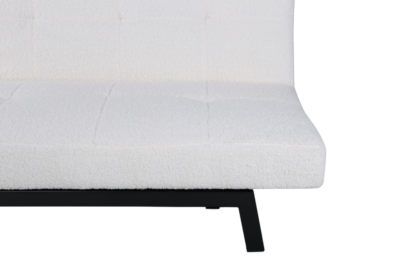 Bodil Bäddsoffa - Vit/Svart - Products - Möbler - Soffa - Bäddsoffa - Bäddsoffa längsbäddad