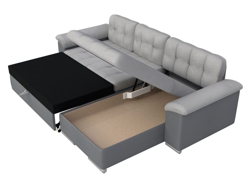 Camior Bäddsoffa med Divan 3-sits - Brun - Products - Möbler - Soffa - Bäddsoffa - Bäddsoffa divan