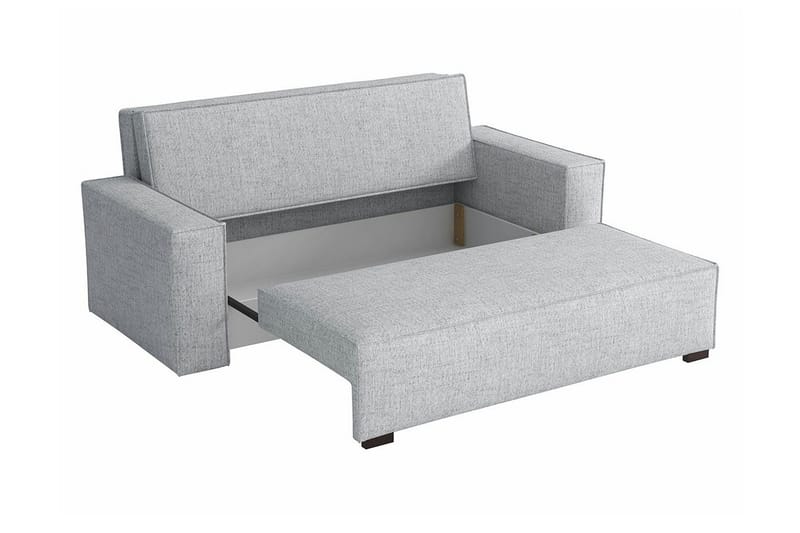 Denegal 2-sits liten bäddsoffa i Tyg - Grå - Products - Möbler - Soffa - Bäddsoffa - 2 sits bäddsoffa