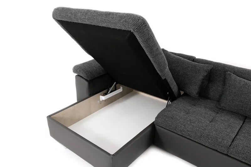 Dynir Bäddsoffa Divan Höger - Mörkgrön - Products - Möbler - Soffa - Bäddsoffa - Bäddsoffa divan