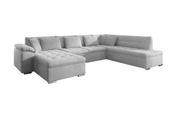 Dynir Bäddsoffa m. Divan och Schäslong 4-sits - Vit - Products - Möbler - Soffa - Bäddsoffa - Bäddsoffa divan