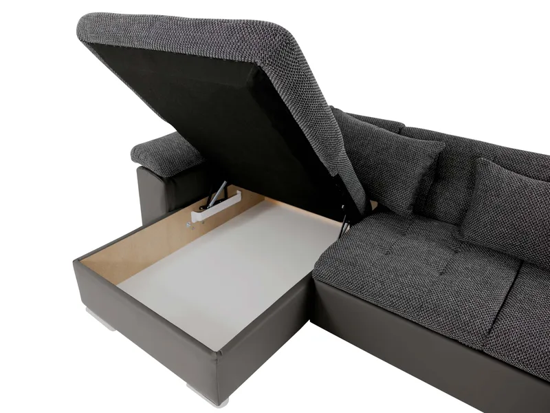 Dynir Bäddsoffa med Divan och Schäslong 5-sits - Beige - Products - Möbler - Soffa - Bäddsoffa - Bäddsoffa divan