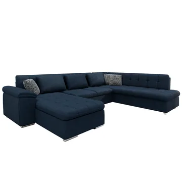 Dynir Bäddsoffa med Divan och Schäslong 5-sits, Blå