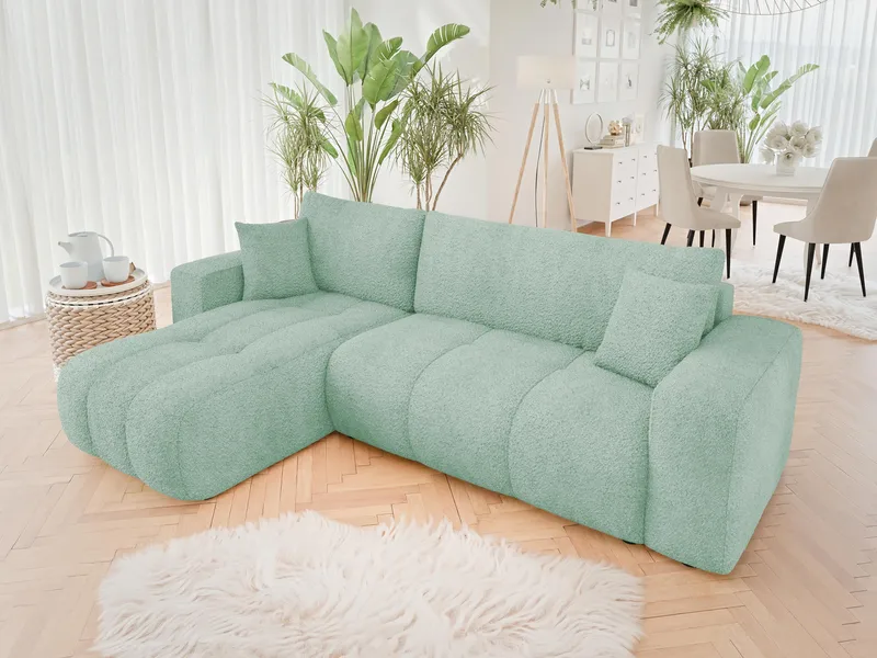 Flo Bäddsoffa med Divan 3-sits - Grön - Products - Möbler - Soffa - Bäddsoffa - Bäddsoffa divan