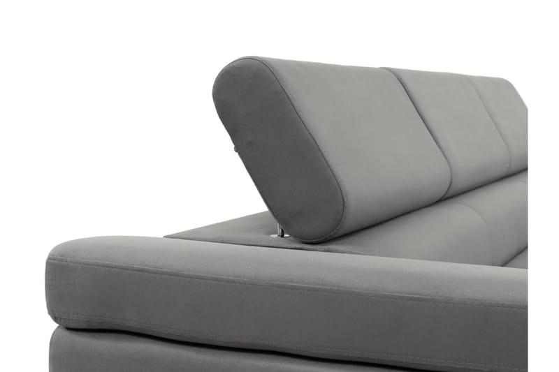 Gabina Bäddsoffa 3-sits i Plysch - Blå - Products - Möbler - Soffa - Bäddsoffa - 3 sits bäddsoffa