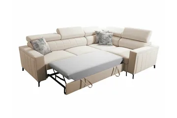 Galbally 3-sits Hörnbäddsoffa Dark brown - Products - Möbler - Soffa - Bäddsoffa - Hörnbäddsoffa