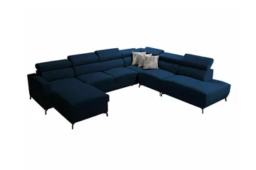 Galbally 5-sits Hörnbäddsoffa Dark blue - Products - Möbler - Soffa - Bäddsoffa - Hörnbäddsoffa