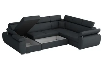 Halliday Hörnsoffa Höger - Brun/Grå - Products - Möbler - Soffa - Bäddsoffa - Hörnbäddsoffa