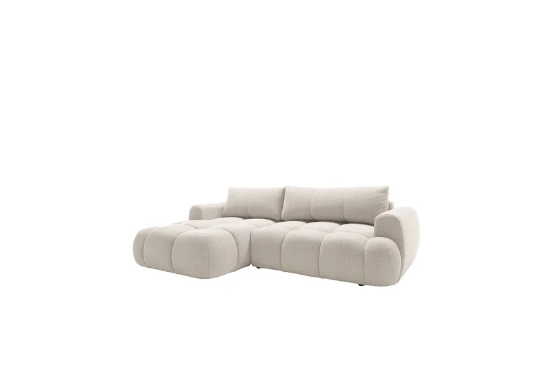 Handu Bäddsoffa med Divan 3-sits i Bouclé, Beige