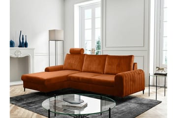 Kintore 3-sits Hörnbäddsoffa Orange - Products - Möbler - Soffa - Bäddsoffa - Hörnbäddsoffa