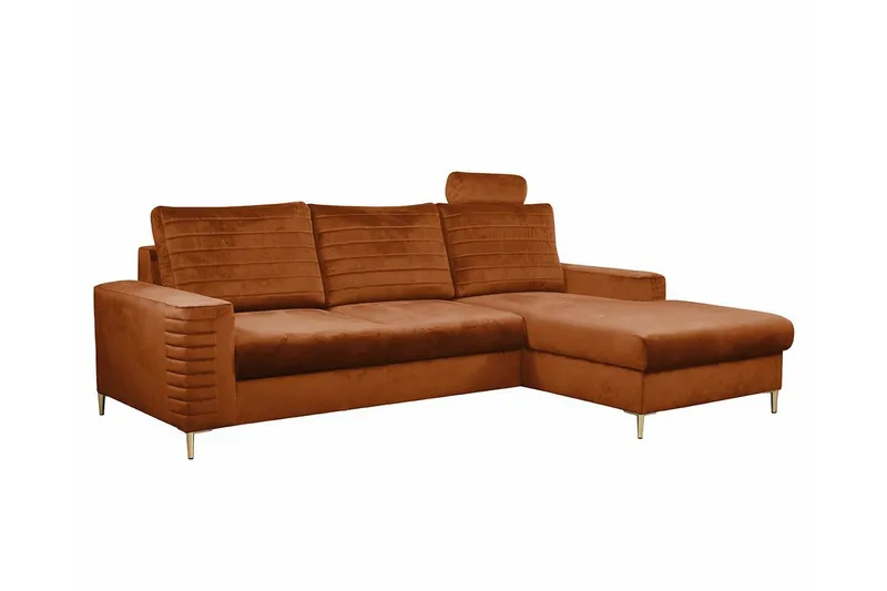 Kintore 3-sits Hörnbäddsoffa Orange