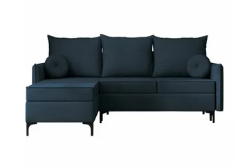 Knocklong 3-sits Hörnbäddsoffa - Blå - Products - Möbler - Soffa - Bäddsoffa - Hörnbäddsoffa