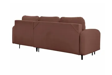 Knocklong 3-sits Hörnbäddsoffa Brown - Products - Möbler - Soffa - Bäddsoffa - Hörnbäddsoffa