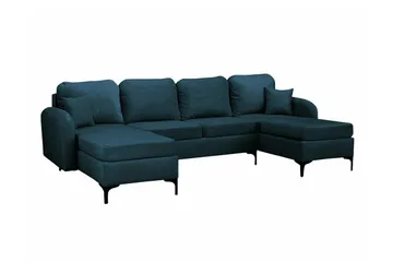 Knocklong 4-sits Hörnbäddsoffa Dark blue - Products - Möbler - Soffa - Bäddsoffa - Hörnbäddsoffa
