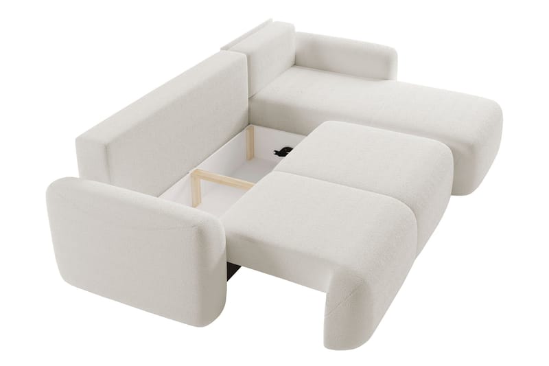 Korfu Bäddsoffa m. Divan 3-sits - Beige - Products - Möbler - Soffa - Bäddsoffa - Bäddsoffa divan