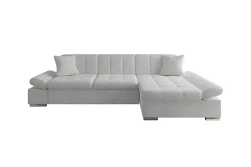 Lomux 3-sits Hörnbäddsoffa Ljusgrå - Products - Möbler - Soffa - Bäddsoffa - Bäddsoffa längsbäddad