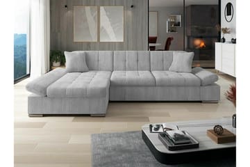 Lomux 3-sits Hörnbäddsoffa Ljusgrå - Products - Möbler - Soffa - Bäddsoffa - Hörnbäddsoffa