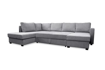 Paris U-Bäddsoffa Vänster - Ljusgrå - Products - Möbler - Soffa - Bäddsoffa - Bäddsoffa divan