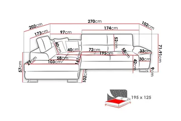 Reginia 3-sits Hörnbäddsoffa - Products - Möbler - Soffa - Bäddsoffa - Hörnbäddsoffa