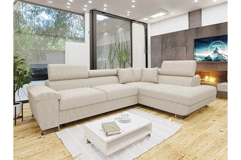 Reginia 3-sits Hörnbäddsoffa - Products - Möbler - Soffa - Bäddsoffa - Hörnbäddsoffa