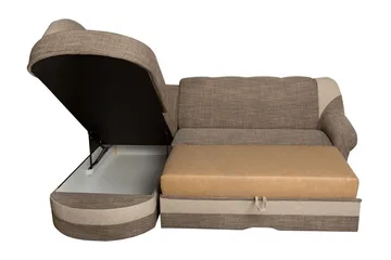 Sandra 7-sits Hörnbäddsoffa Vänster - Brun - Products - Möbler - Soffa - Bäddsoffa - Hörnbäddsoffa